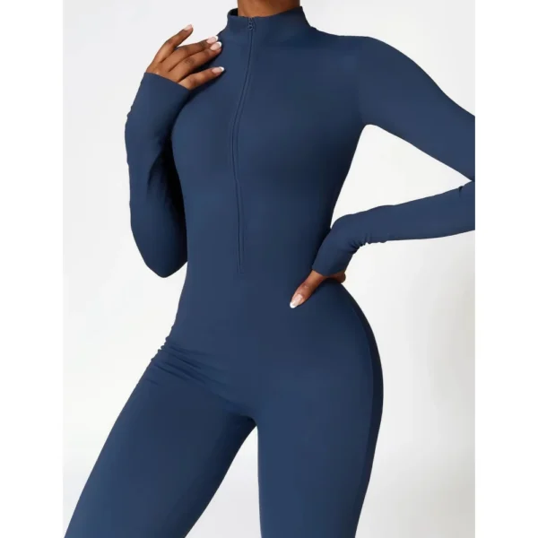 Cozy Fleece Women's Yoga Bodysuit - Image 4