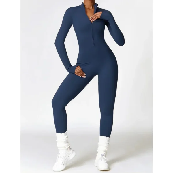 Cozy Fleece Women's Yoga Bodysuit - Image 3
