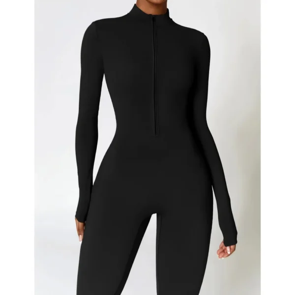 Cozy Fleece Women's Yoga Bodysuit - Image 8