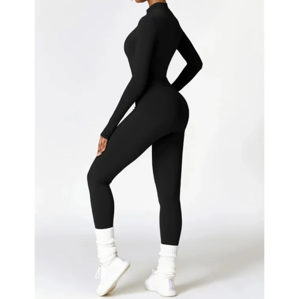Cozy Fleece Women's Yoga Bodysuit - Image 7