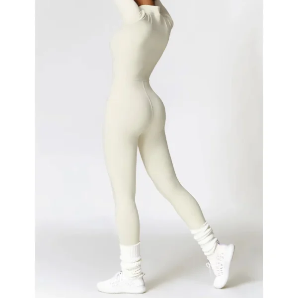 Cozy Fleece Women's Yoga Bodysuit - Image 10