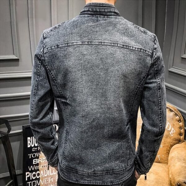 Men's Slim Fit Denim Jacket - Image 6