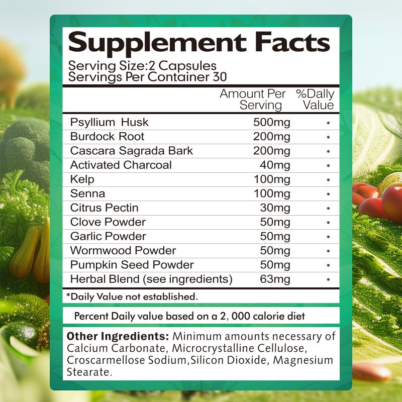 7 Day Colon Cleanse & Detox Formula 60's Image 5