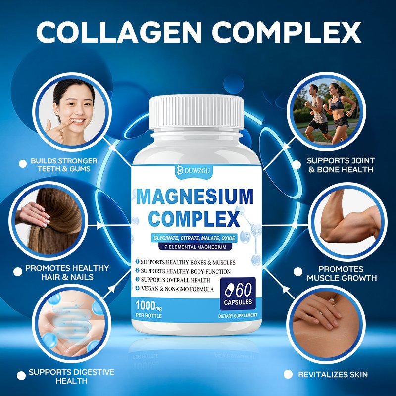 Magnesium Complex Supplement With Glycinate Citrate 